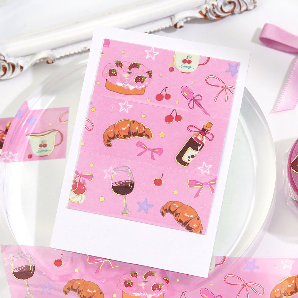 BGM Foil Stamping Clear Tape: Sweet Time — with packaging