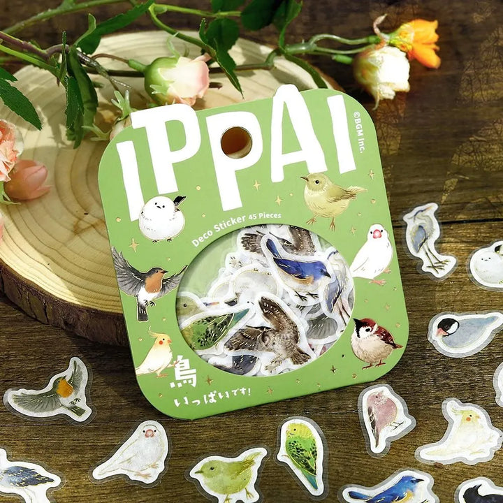 BGM Foil Stamping Flake Seal: Ippai - Full of Birds — in use