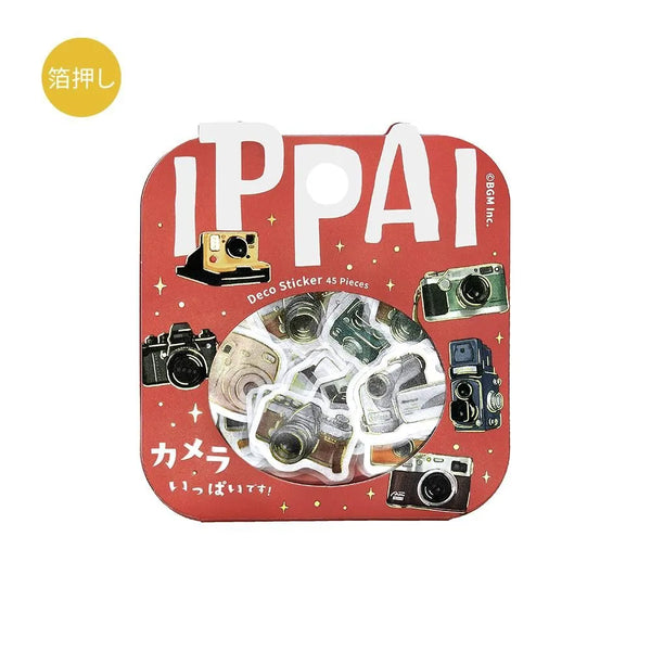 BGM Foil Stamping Flake Seal: Ippai - Full of Cameras — front view