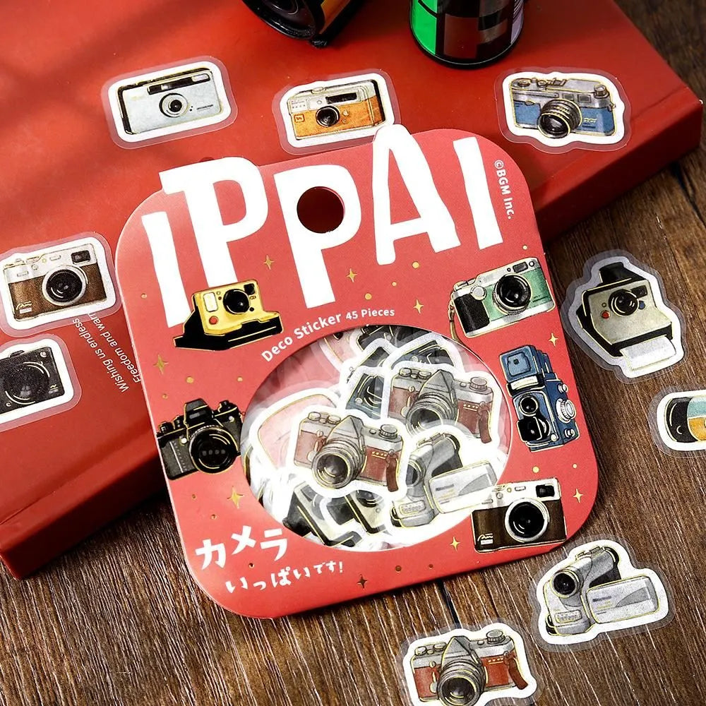 BGM Foil Stamping Flake Seal: Ippai - Full of Cameras — side view