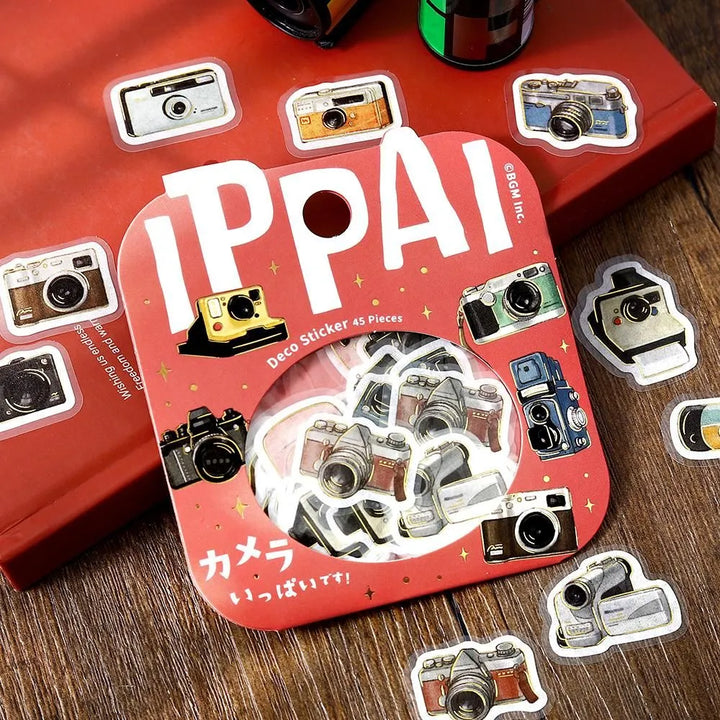 BGM Foil Stamping Flake Seal: Ippai - Full of Cameras — side view