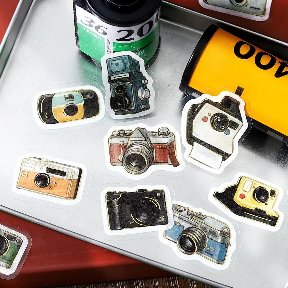 BGM Foil Stamping Flake Seal: Ippai - Full of Cameras — with packaging