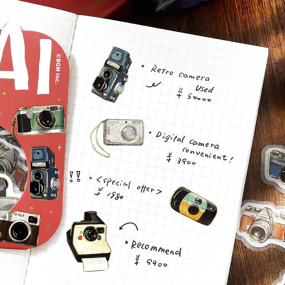 BGM Foil Stamping Flake Seal: Ippai - Full of Cameras — in use