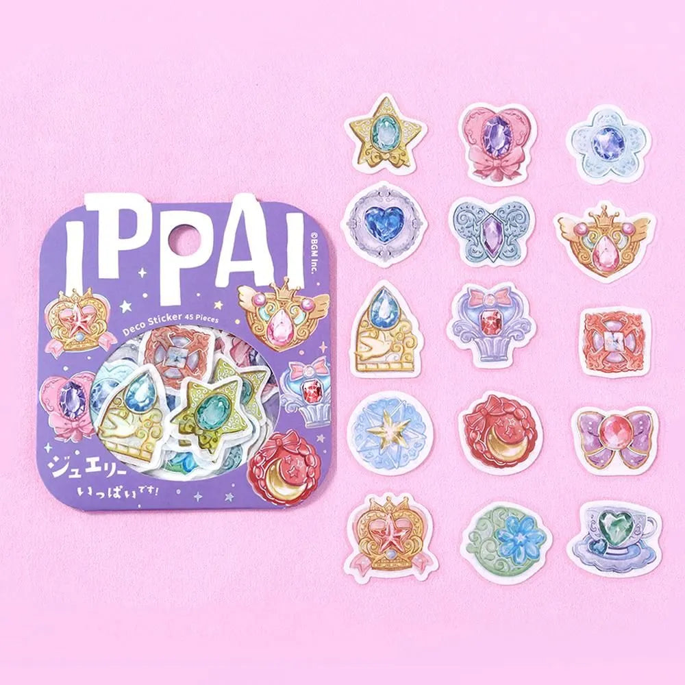 BGM Foil Stamping Flake Seal: Ippai - Full of Jewelry — side view