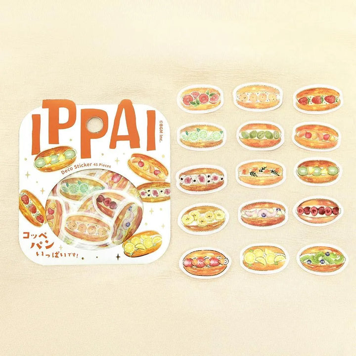 BGM Foil Stamping Flake Seal: Ippai - Full of Koppepan — side view