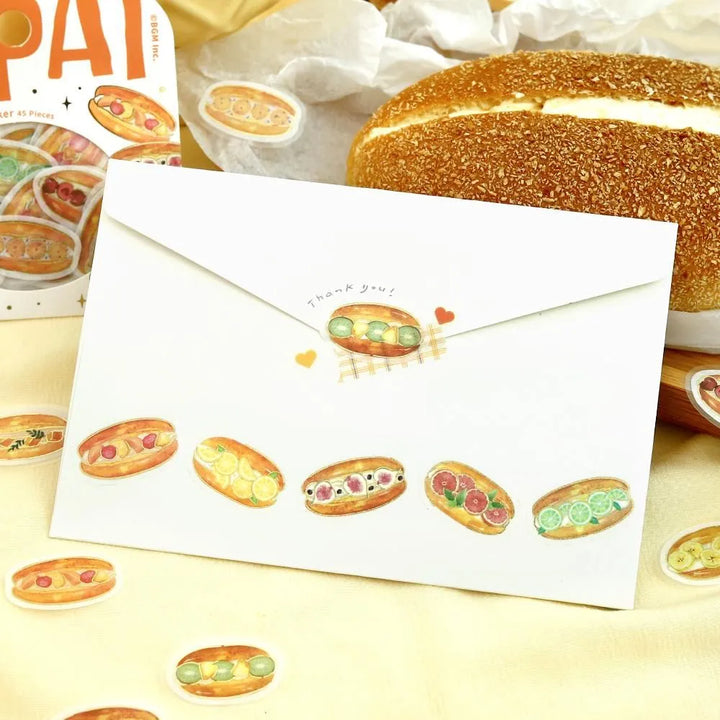 BGM Foil Stamping Flake Seal: Ippai - Full of Koppepan — with packaging