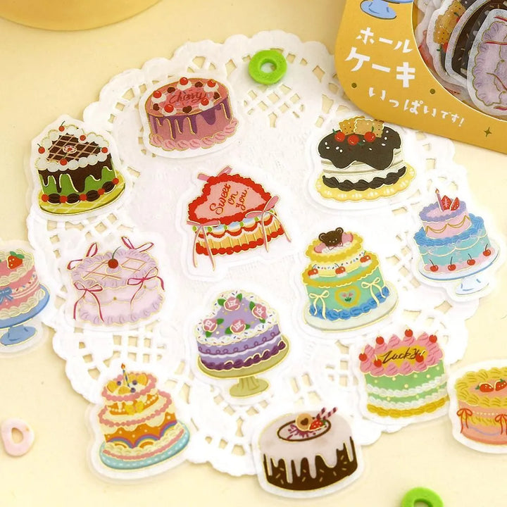 BGM Foil Stamping Flake Seal: Ippai - Full of Whole Cakes — detail view
