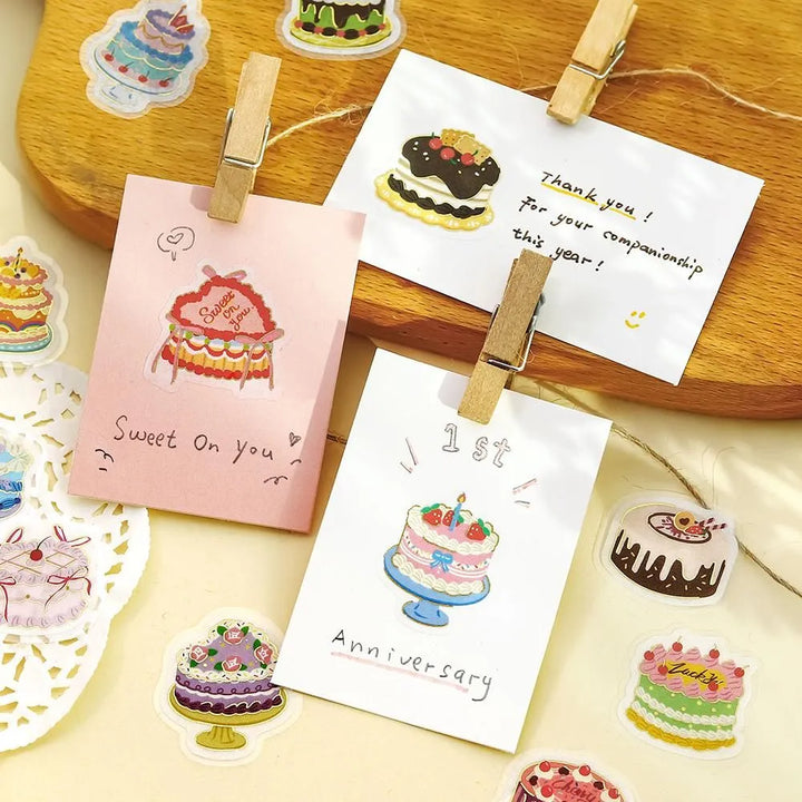 BGM Foil Stamping Flake Seal: Ippai - Full of Whole Cakes — with packaging