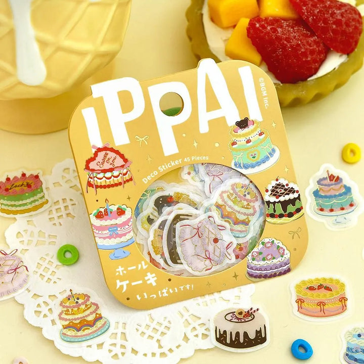 BGM Foil Stamping Flake Seal: Ippai - Full of Whole Cakes — in use
