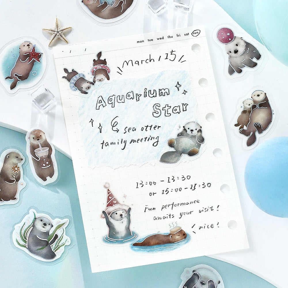 BGM Foil Stamping Flake Seal: IPPAI – Sea Otter Galore — with packaging