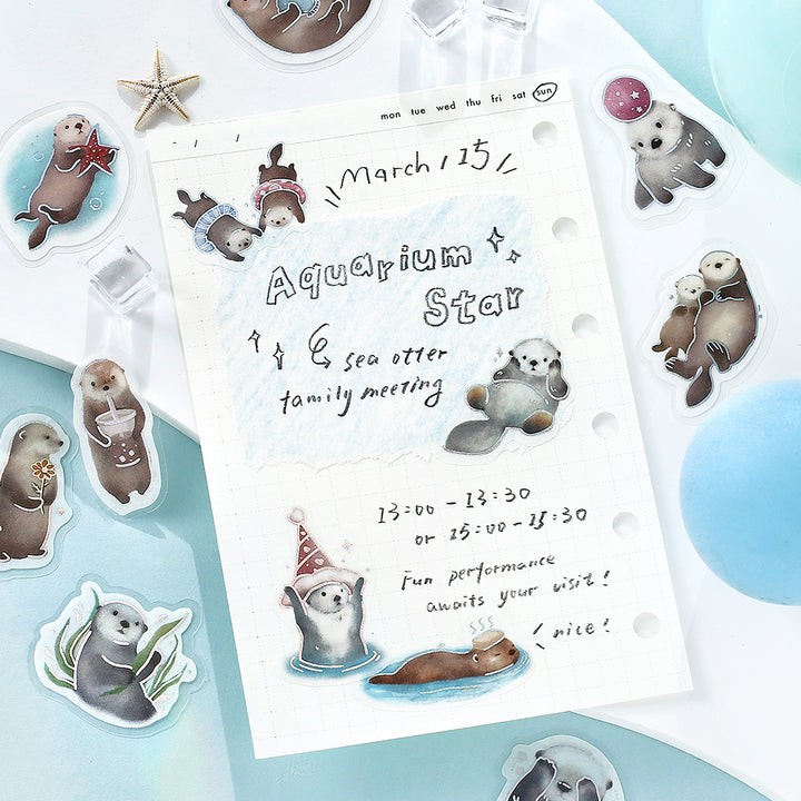 BGM Foil Stamping Flake Seal: IPPAI – Sea Otter Galore — with packaging