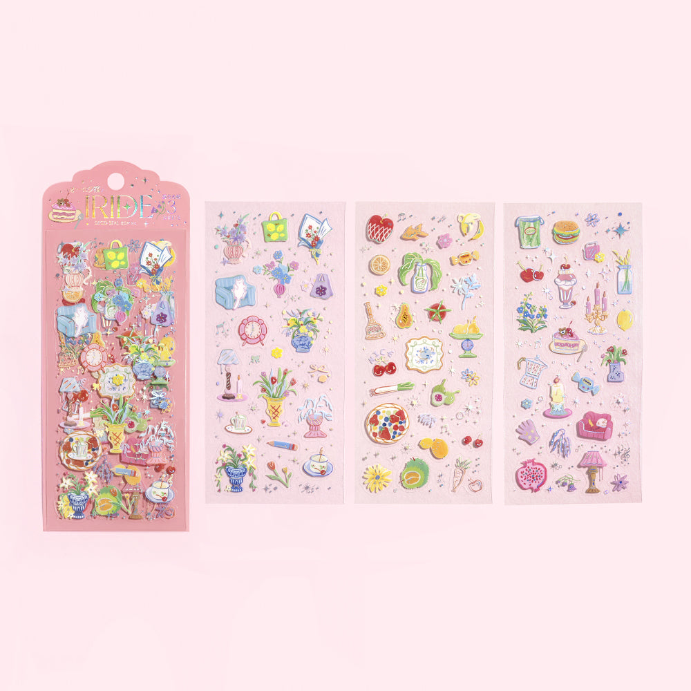 BGM Foil Stamping Iride Seal: Iride - Colors of Living — side view