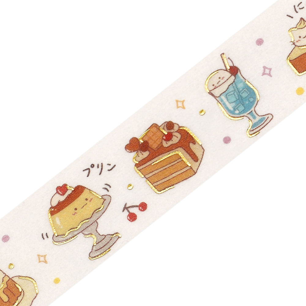 BGM Foil Stamping Masking Tape – Cafe Time — pattern detail