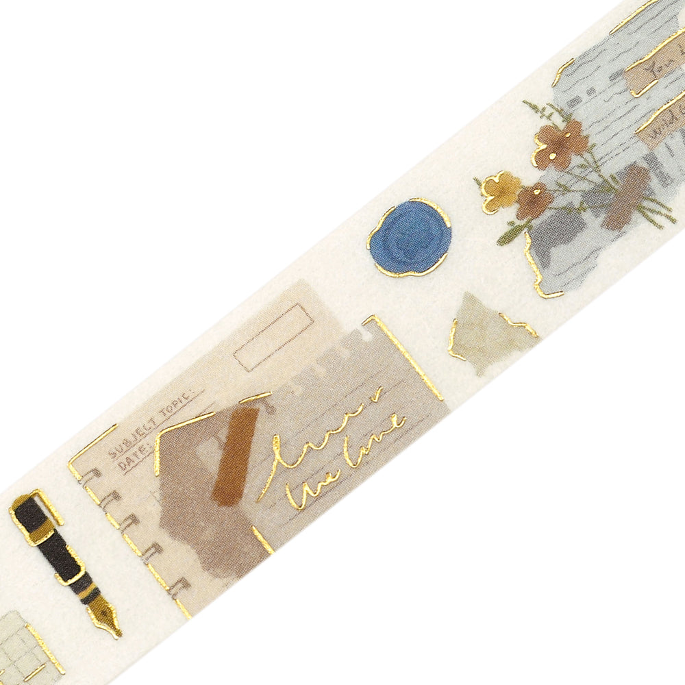 BGM Foil Stamping Masking Tape – Collage Fragments — pattern detail