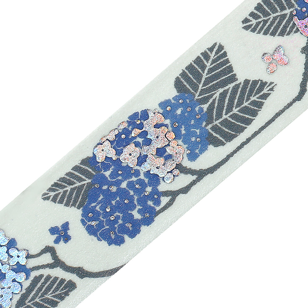 BGM Foil Stamping Masking Tape: Flower Compendium: Hydrangea — pattern detail