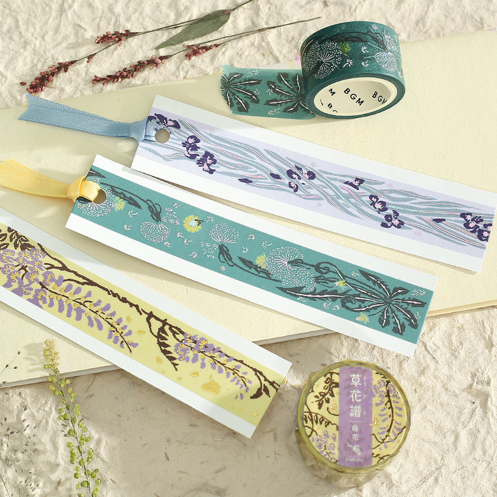 BGM Foil Stamping Masking Tape: Flower Compendium: Wisteria — colour swatch