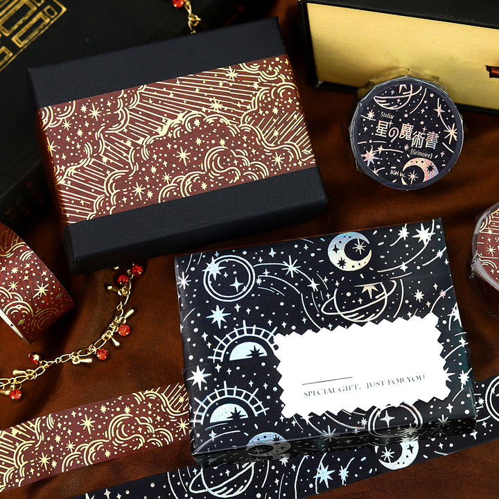 BGM Foil Stamping Masking Tape: Grimoire of Stars: Flame — with packaging
