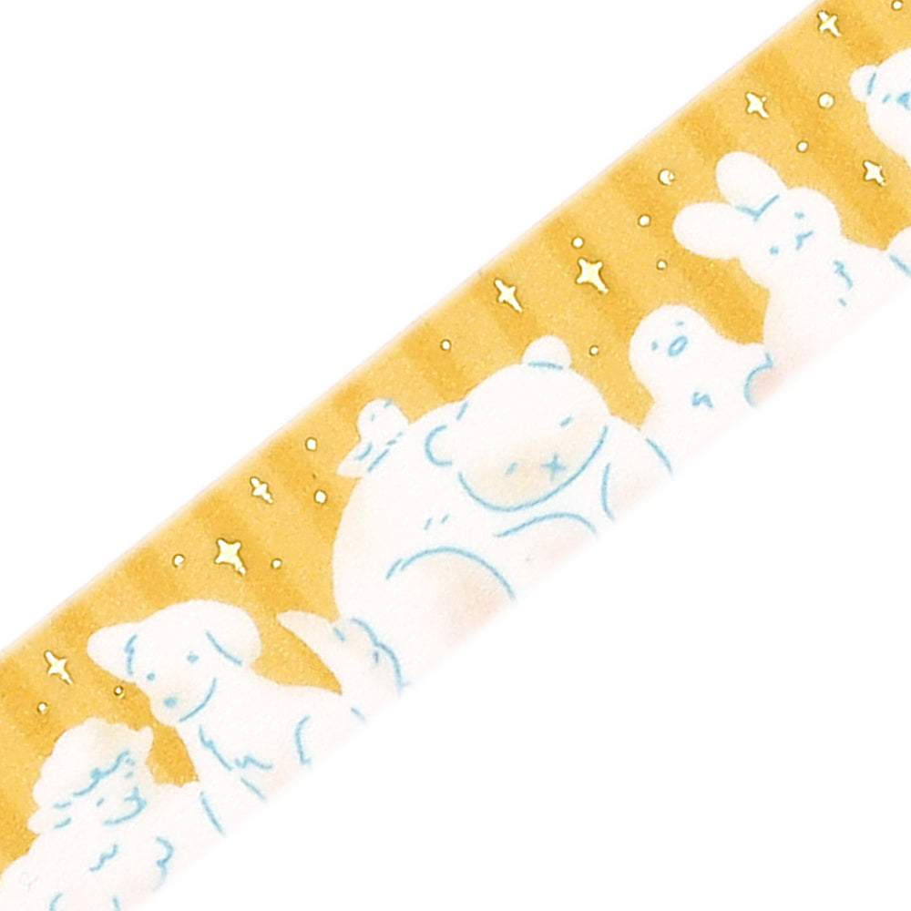 BGM Foil Stamping Masking Tape: Life - Animal Days — pattern detail