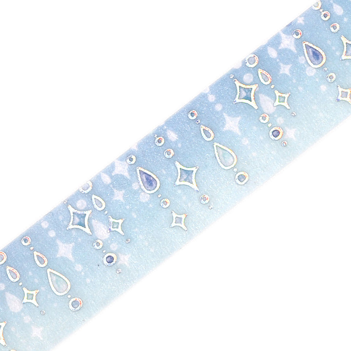 BGM Foil Stamping Masking Tape: Life - Drops of Light — applied on surface