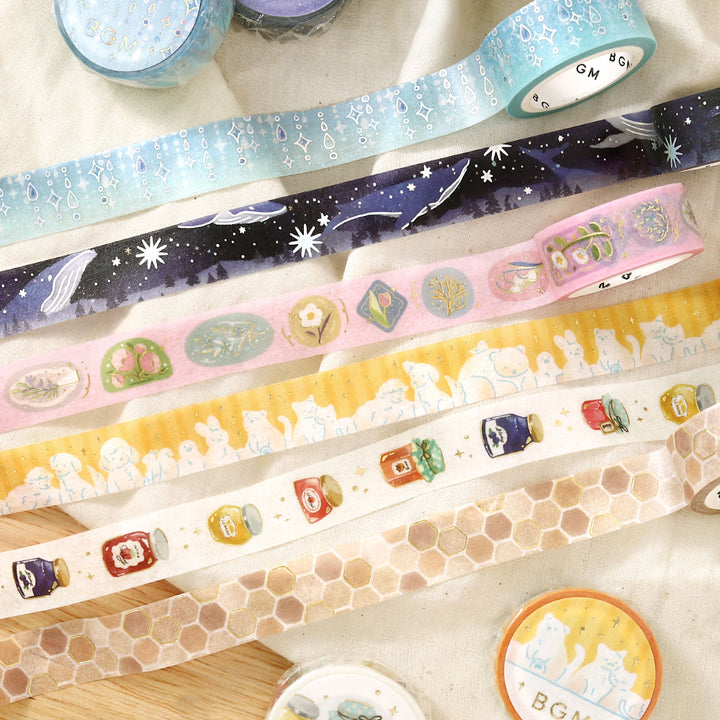 BGM Foil Stamping Masking Tape: Life - Drops of Light — colour swatch