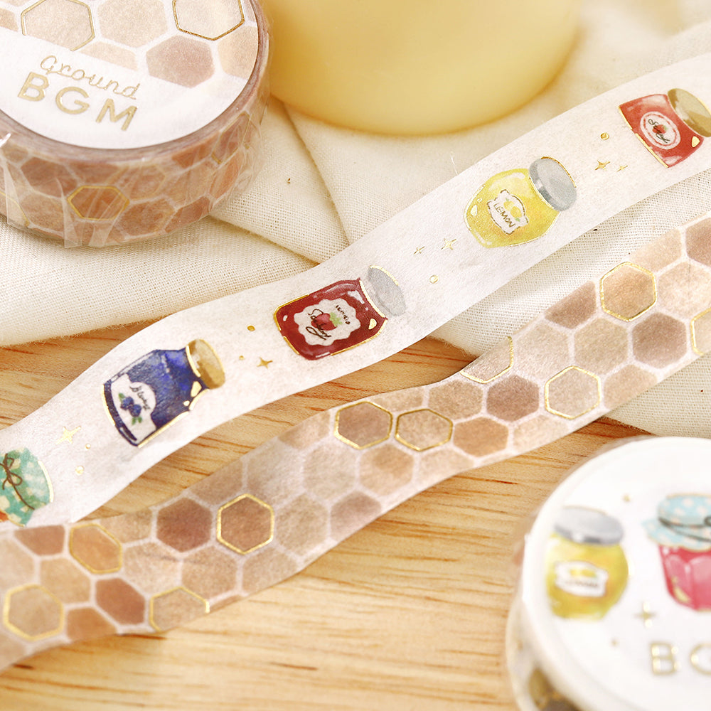BGM Foil Stamping Masking Tape: Life - Fruit Jam — pattern detail