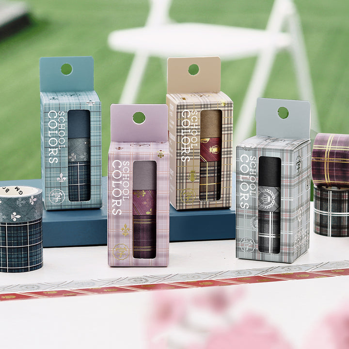 BGM Foil Stamping Masking Tape: SCHOOL COLORS: Gray — close-up