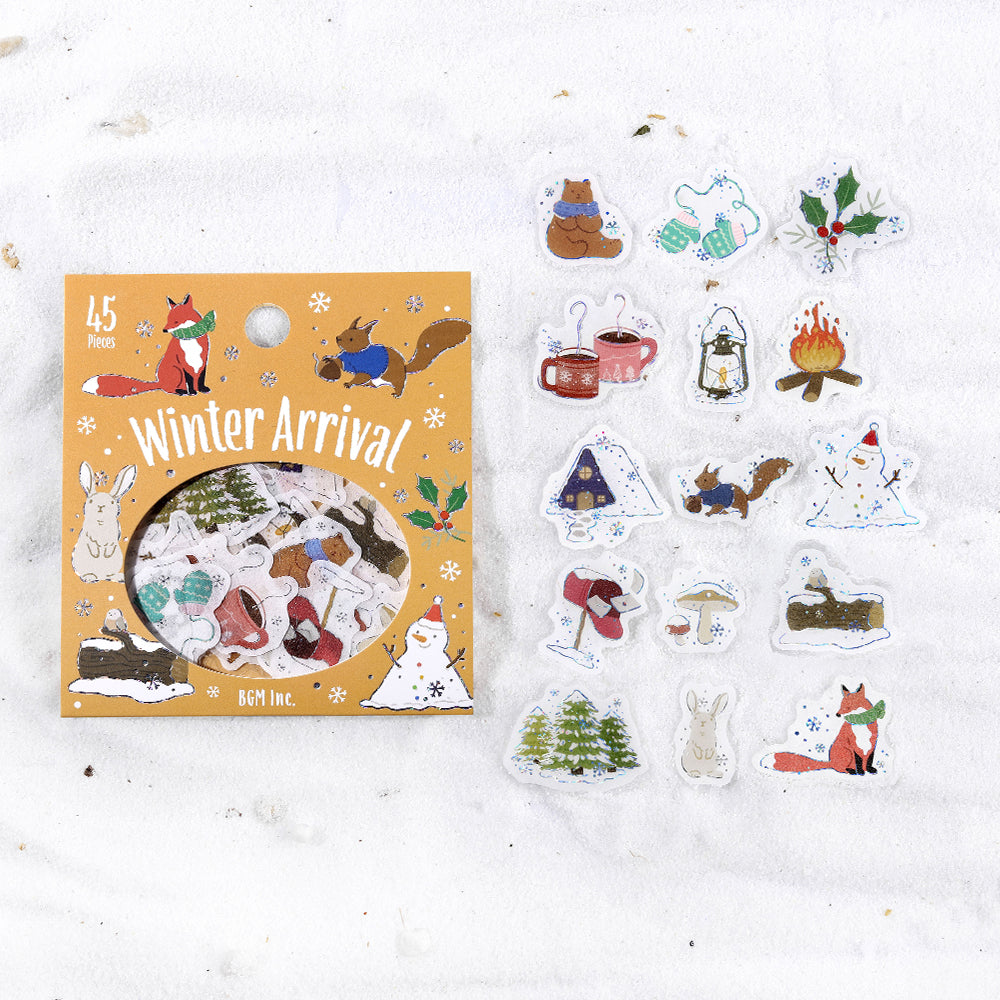 BGM Foil Stamping Winter Limited Edition Flake Seal - Winter Coming — pattern detail