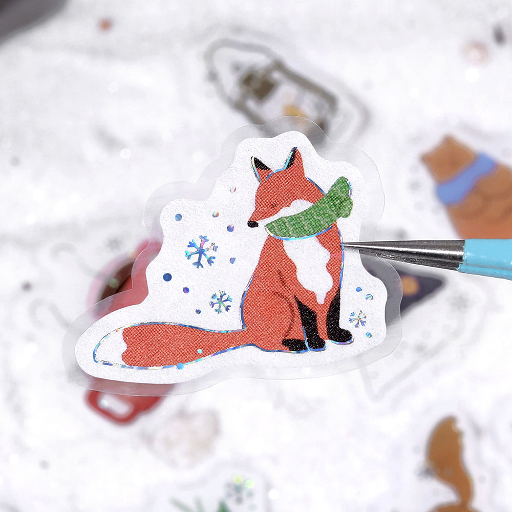 BGM Foil Stamping Winter Limited Edition Flake Seal - Winter Coming — applied on surface