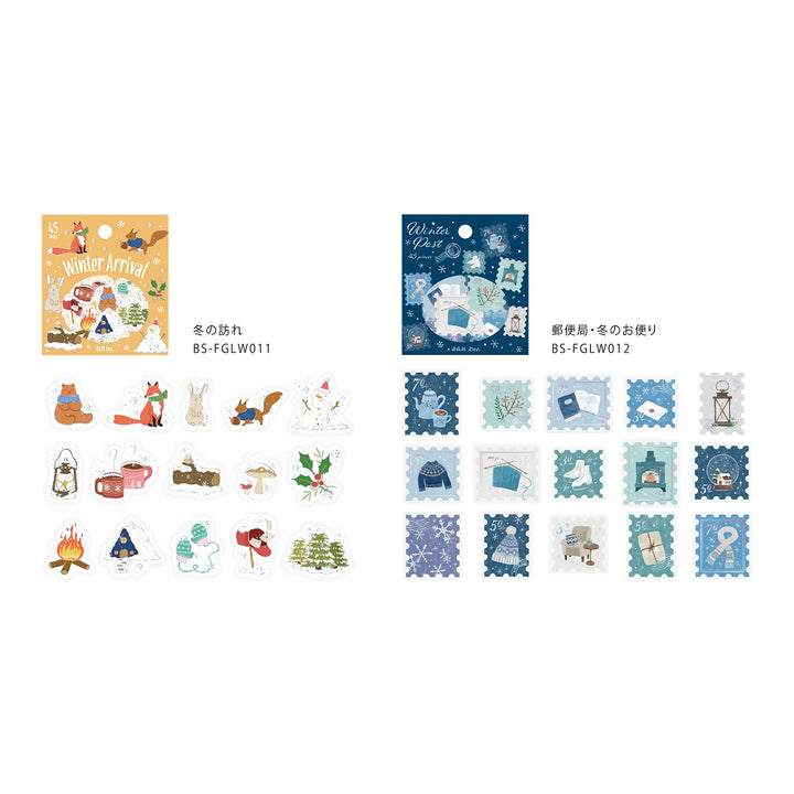 BGM Foil Stamping Winter Limited Edition Flake Seal - Winter Coming — flat lay