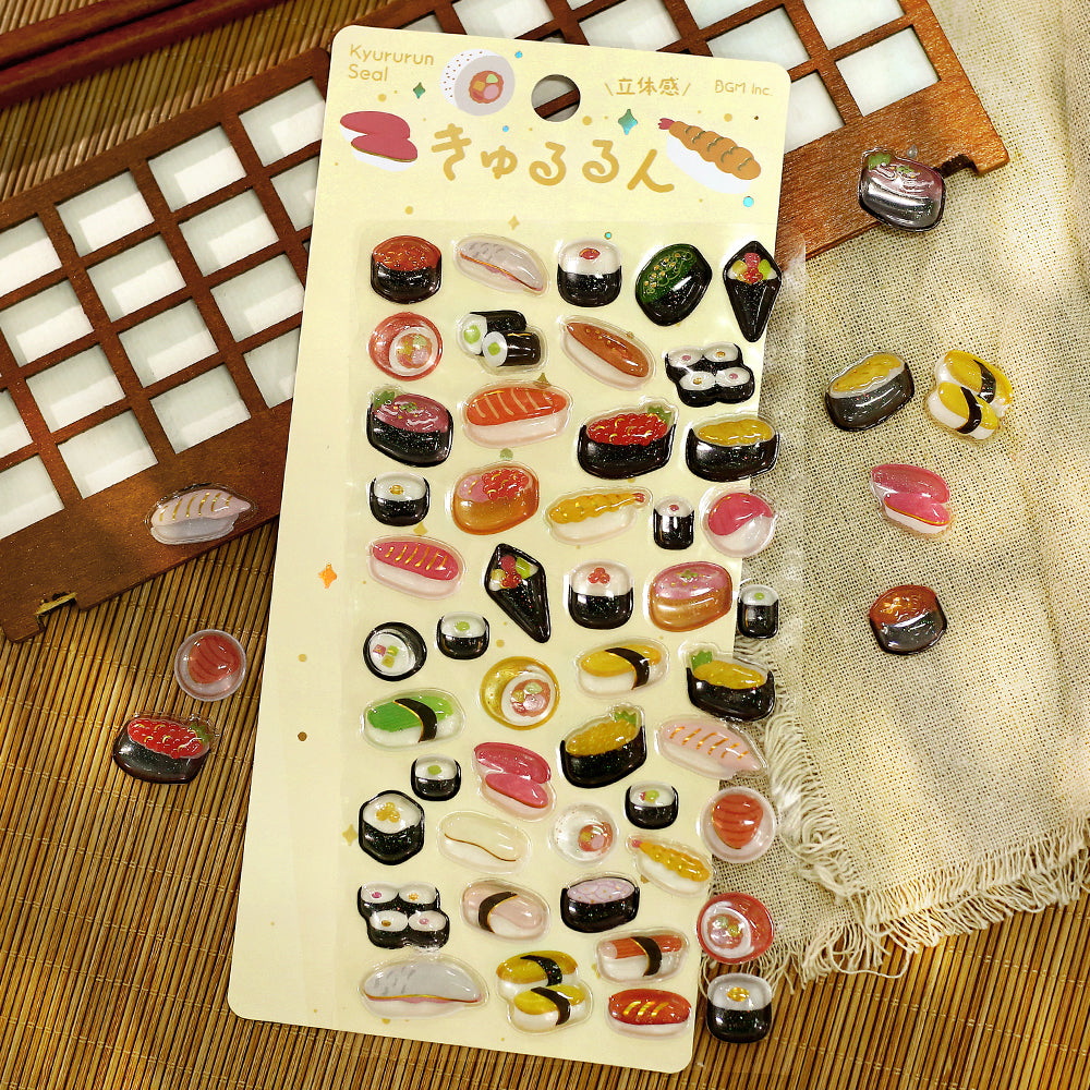 BGM Kyururun Seal: Sushi — side view
