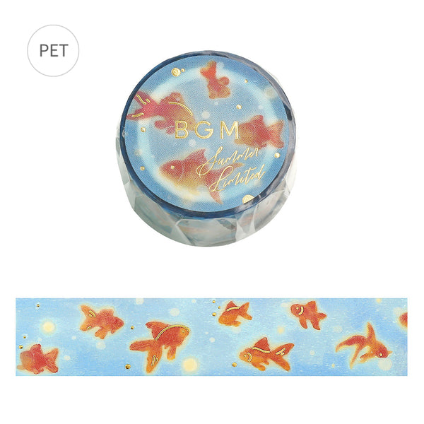 BGM Summer Limited Edition Clear Tape: Fluttering Goldfish — roll front