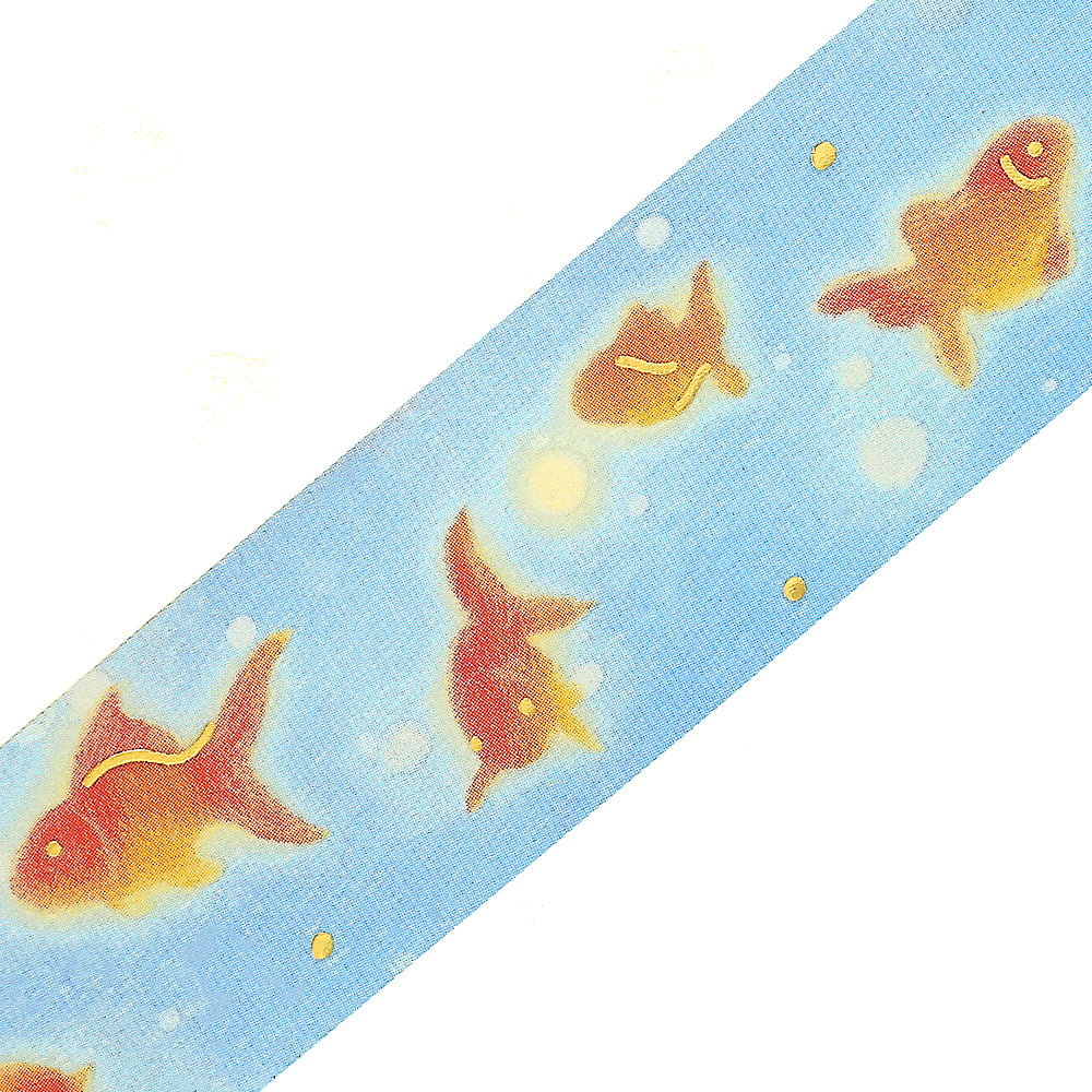 BGM Summer Limited Edition Clear Tape: Fluttering Goldfish — pattern detail