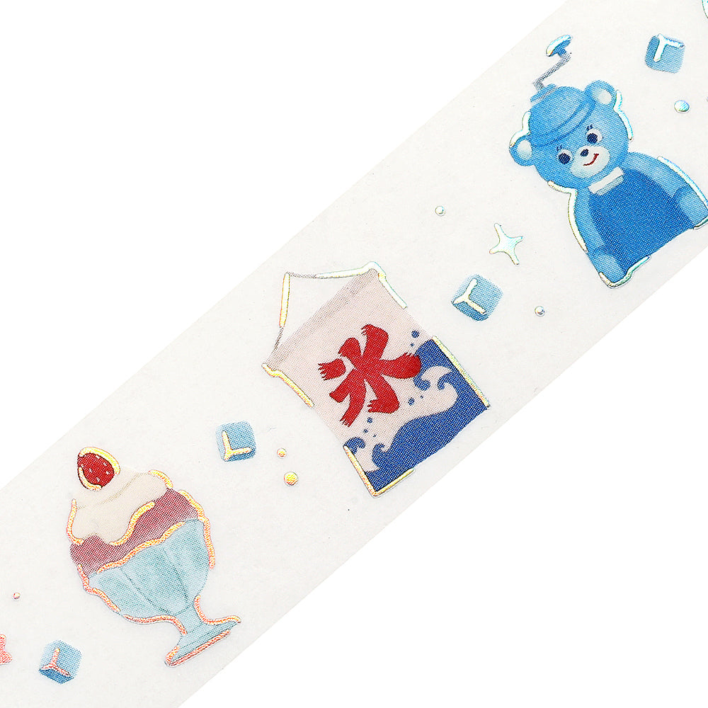 BGM Summer Limited Edition Clear Tape: Summer-Colored Ice — pattern detail