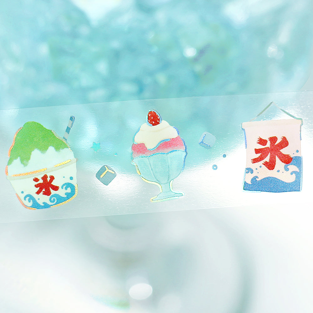 BGM Summer Limited Edition Clear Tape: Summer-Colored Ice — applied on surface