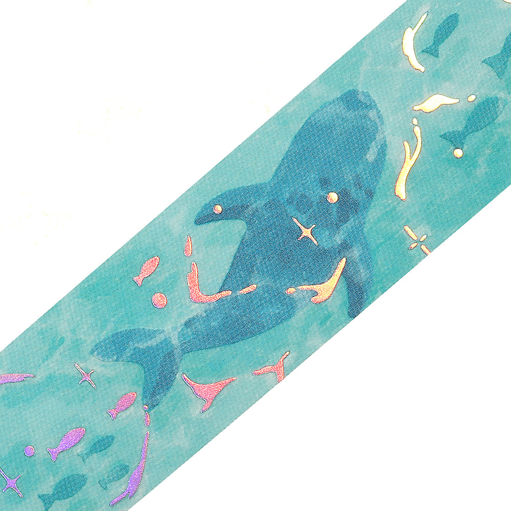 BGM Summer Limited Edition Clear Tape: Wave Shadows — pattern detail