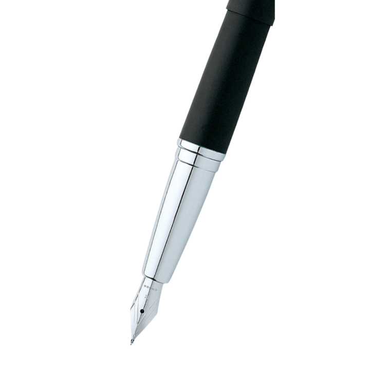 Cross ATX Basalt Black Stainless Steel Medium Nib Fountain Pen