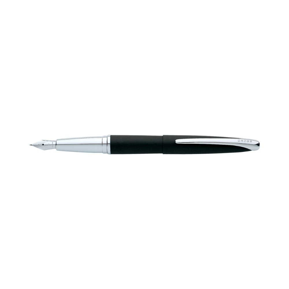 Cross ATX Basalt Black Stainless Steel Medium Nib Fountain Pen