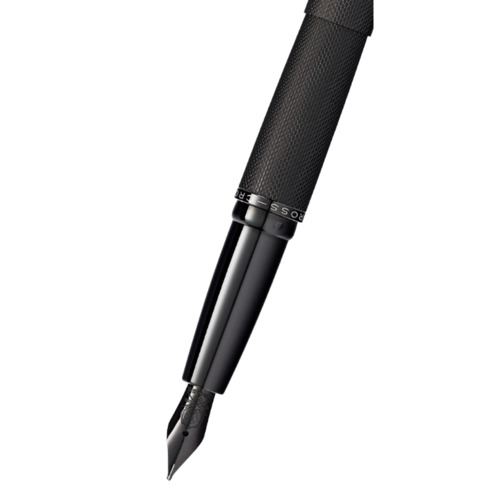 Cross ATX Brushed Black PVD Fine Nib Fountain Pen