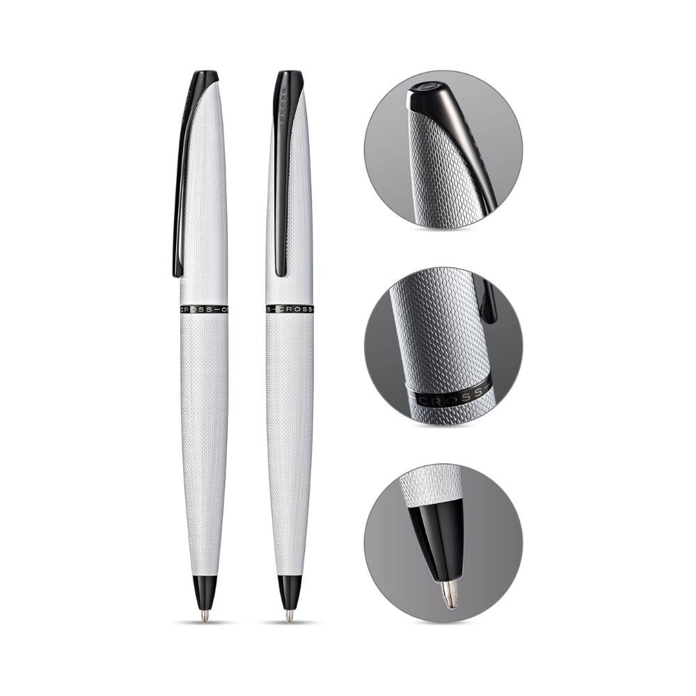 Cross ATX Sandblasted Chrome Ballpoint Pen