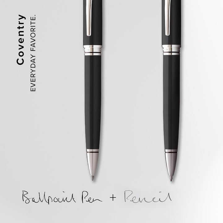Cross Coventry Black Lacquer Pen and Pencil Gift Set