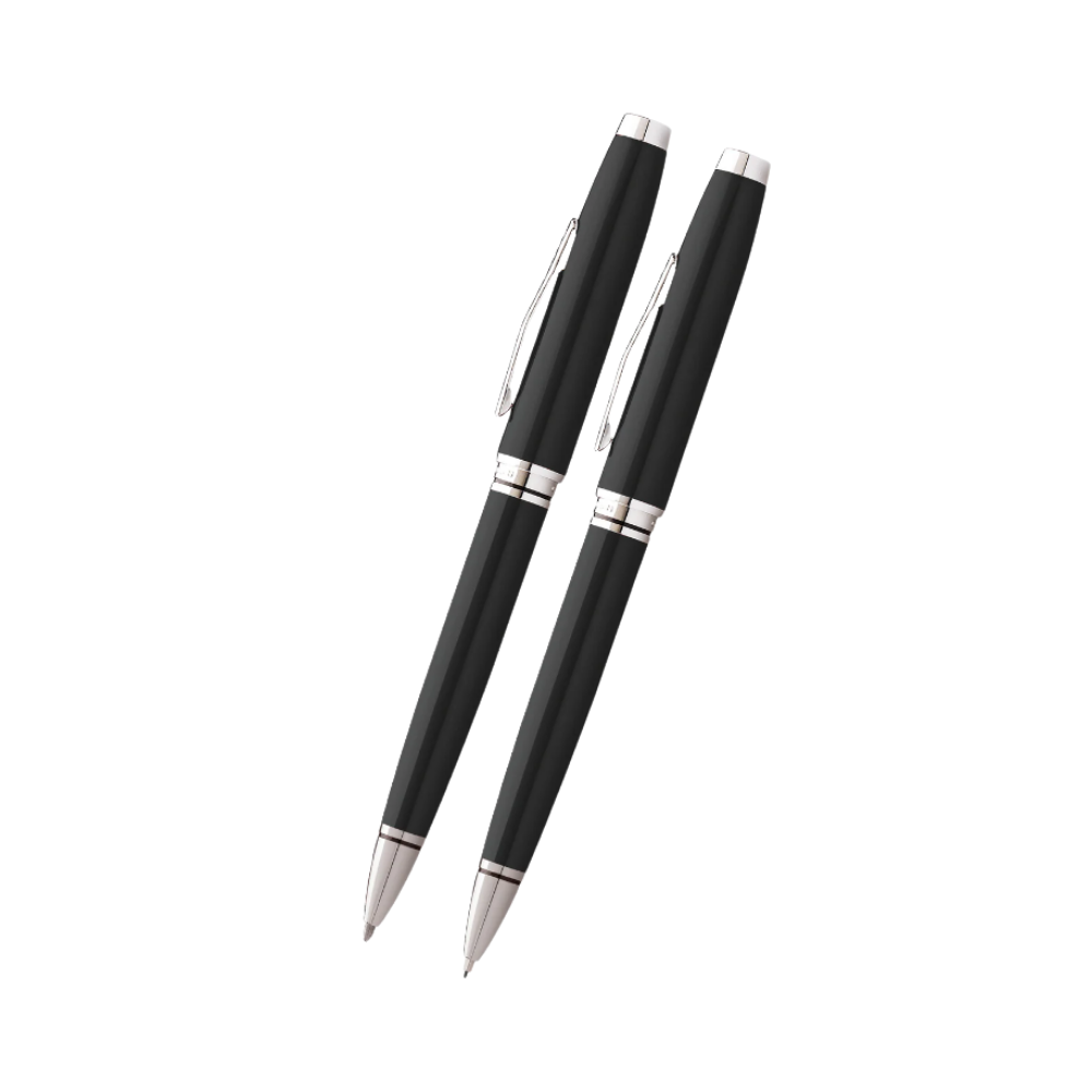 Cross Coventry Black Lacquer Pen and Pencil Gift Set