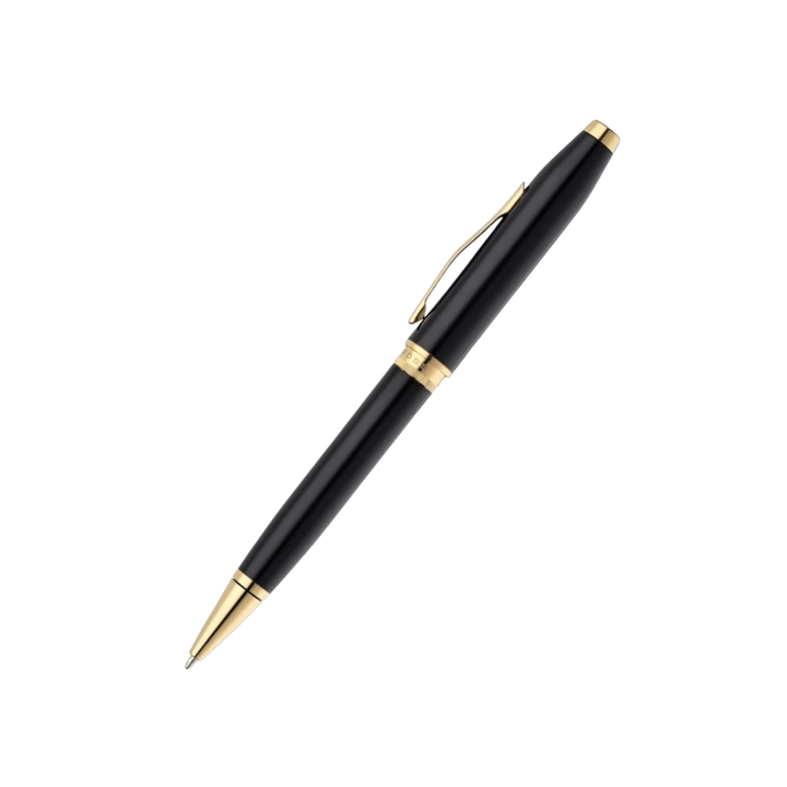 Cross Foundry Lacquer Black With Gold PVD Ballpoint Pen