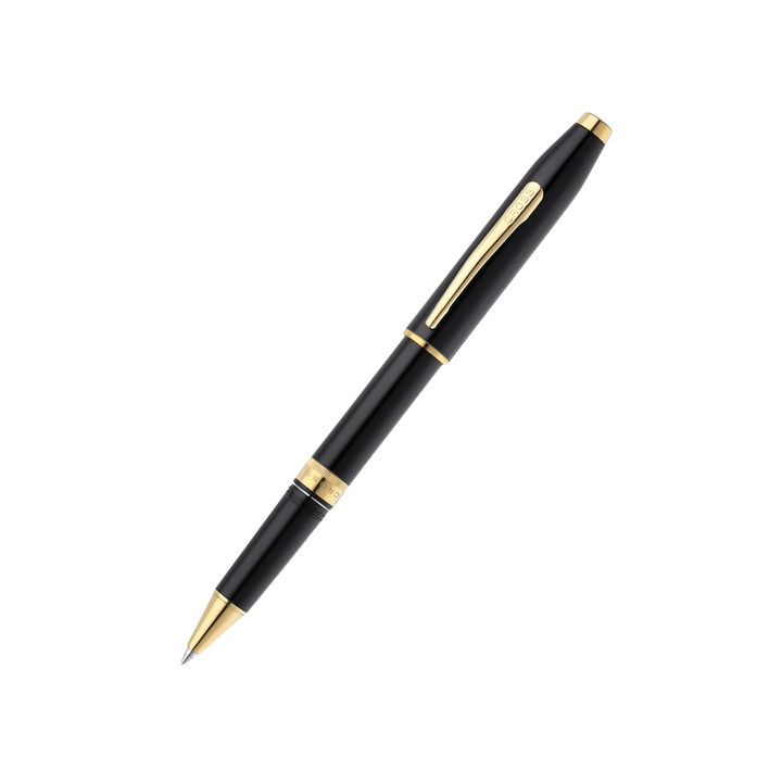 Cross Foundry Lacquer Black With Gold PVD Rollerball Pen