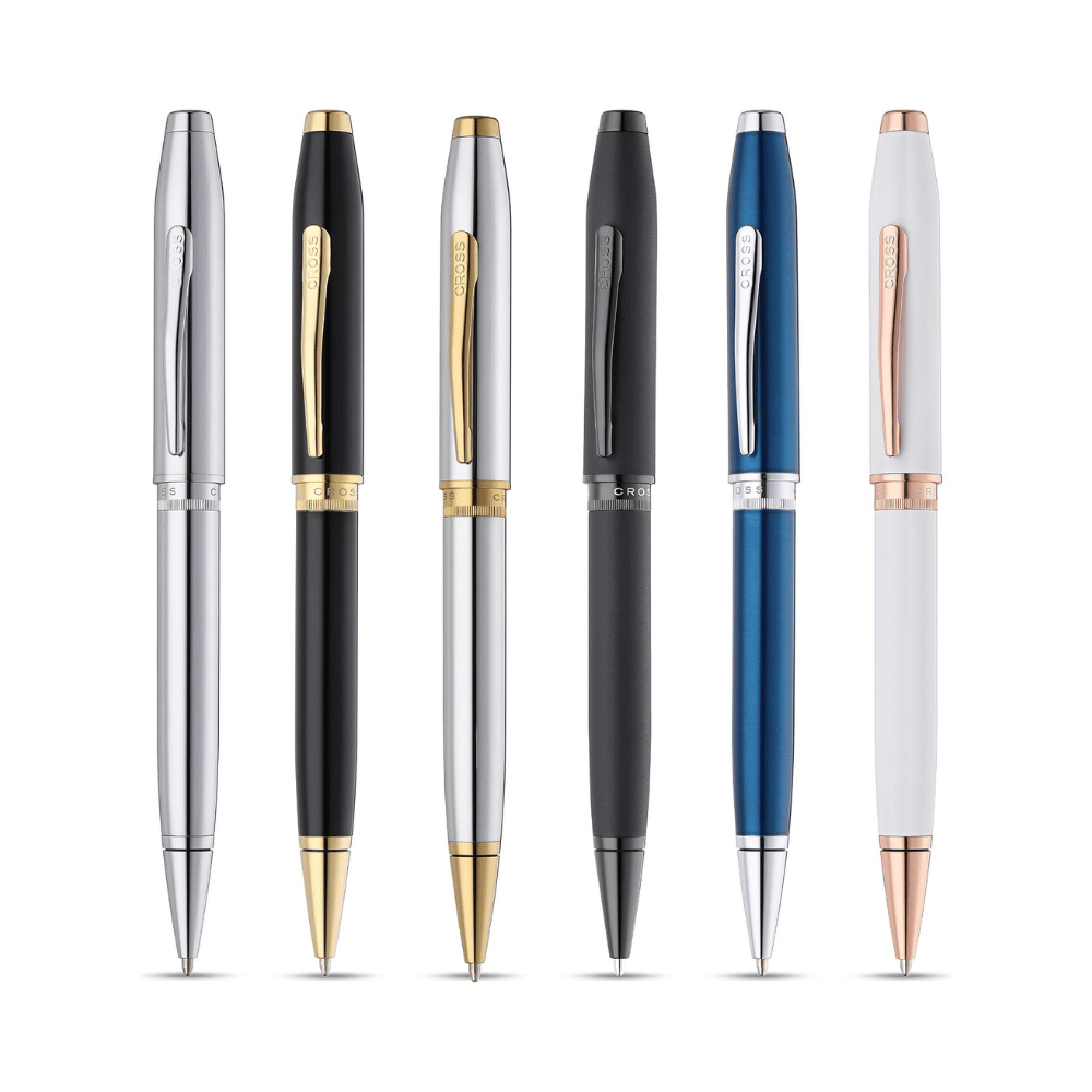 Cross Foundry Lacquer White With Rose Gold Ballpoint Pen