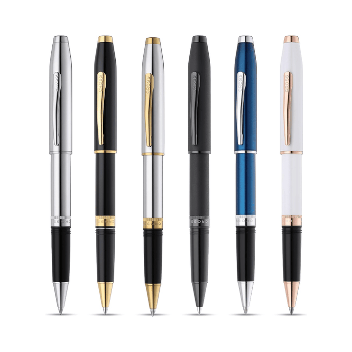 Cross Foundry Lacquer White With Rose Gold Rollerball Pen