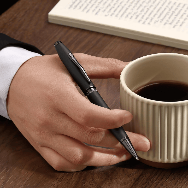 Cross Foundry Matte Black With Black PVD Ballpoint Pen