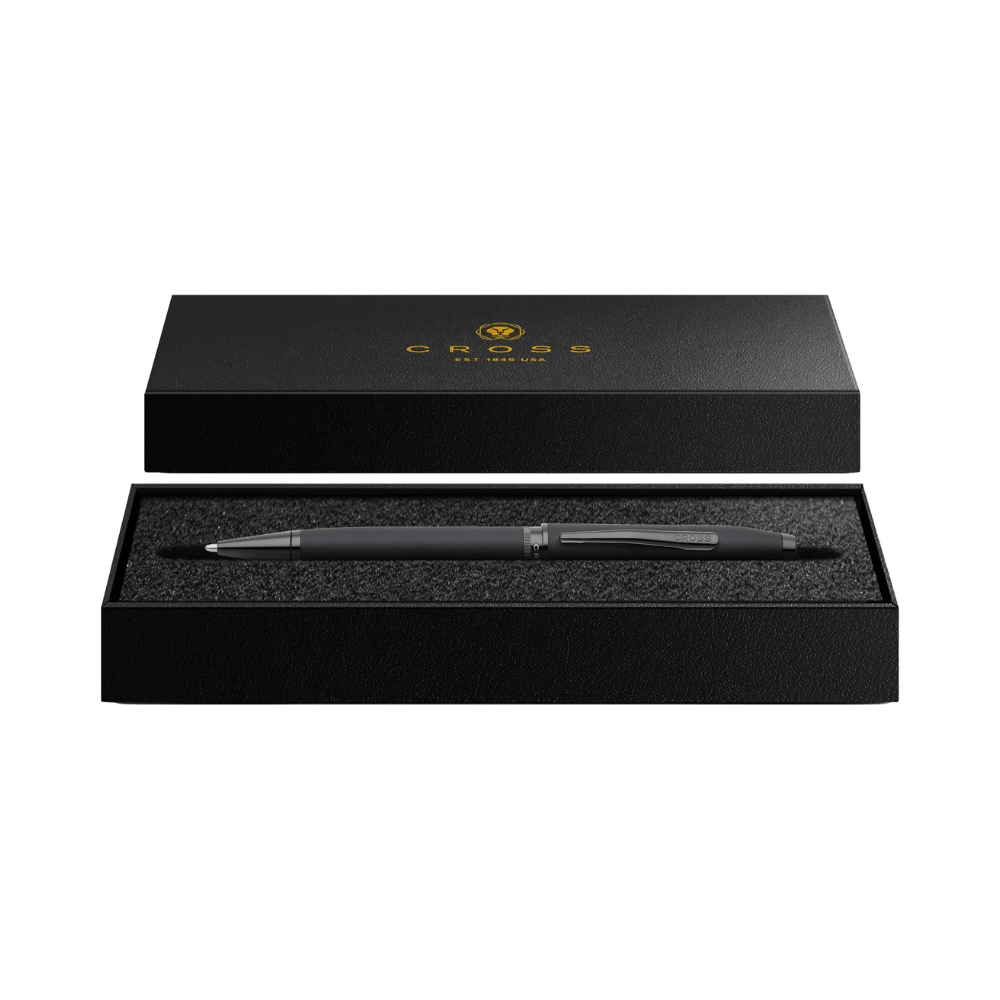 Cross Foundry Matte Black With Black PVD Ballpoint Pen