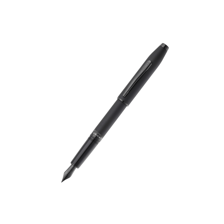 Cross Foundry Matte Black With Black PVD Fountain Pen - Medium Nib