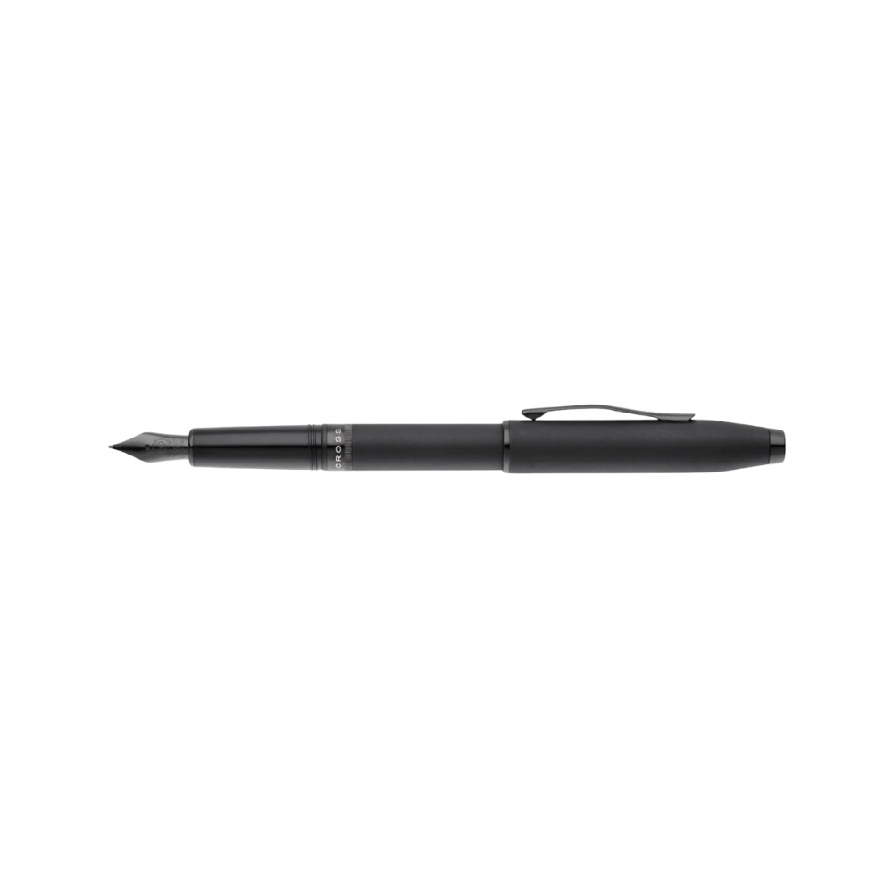 Cross Foundry Matte Black With Black PVD Fountain Pen - Medium Nib