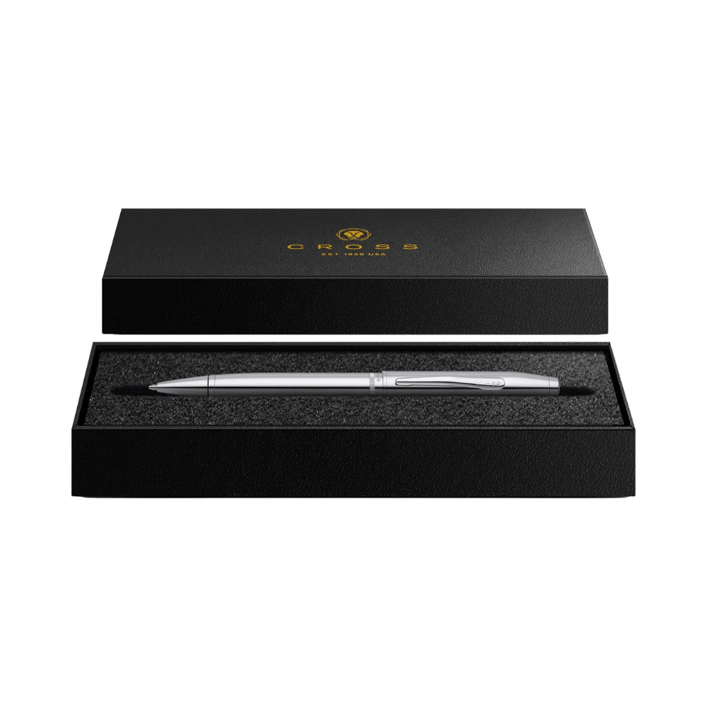Cross Foundry Polished Chrome With Polished Chrome Ballpoint Pen